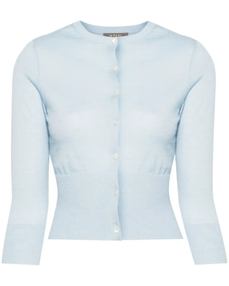 N.Peal Darcie Cardigan aus Kaschmir - Blau Blau