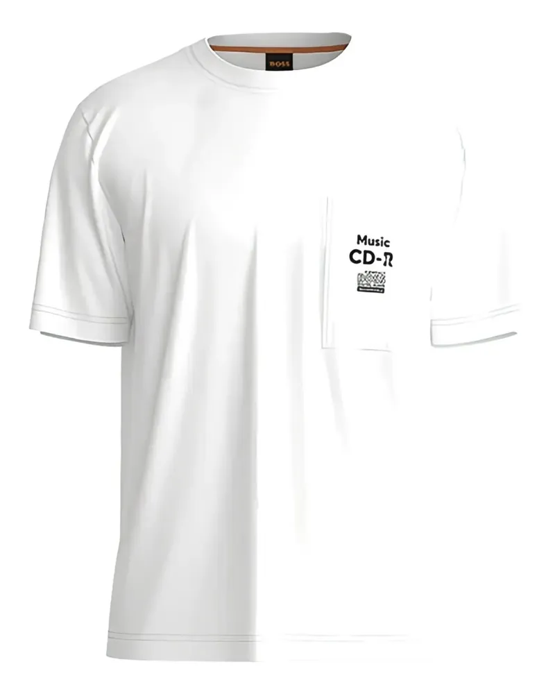 HUGO BOSS T-Shirt mit Print - Weiß Weiß
