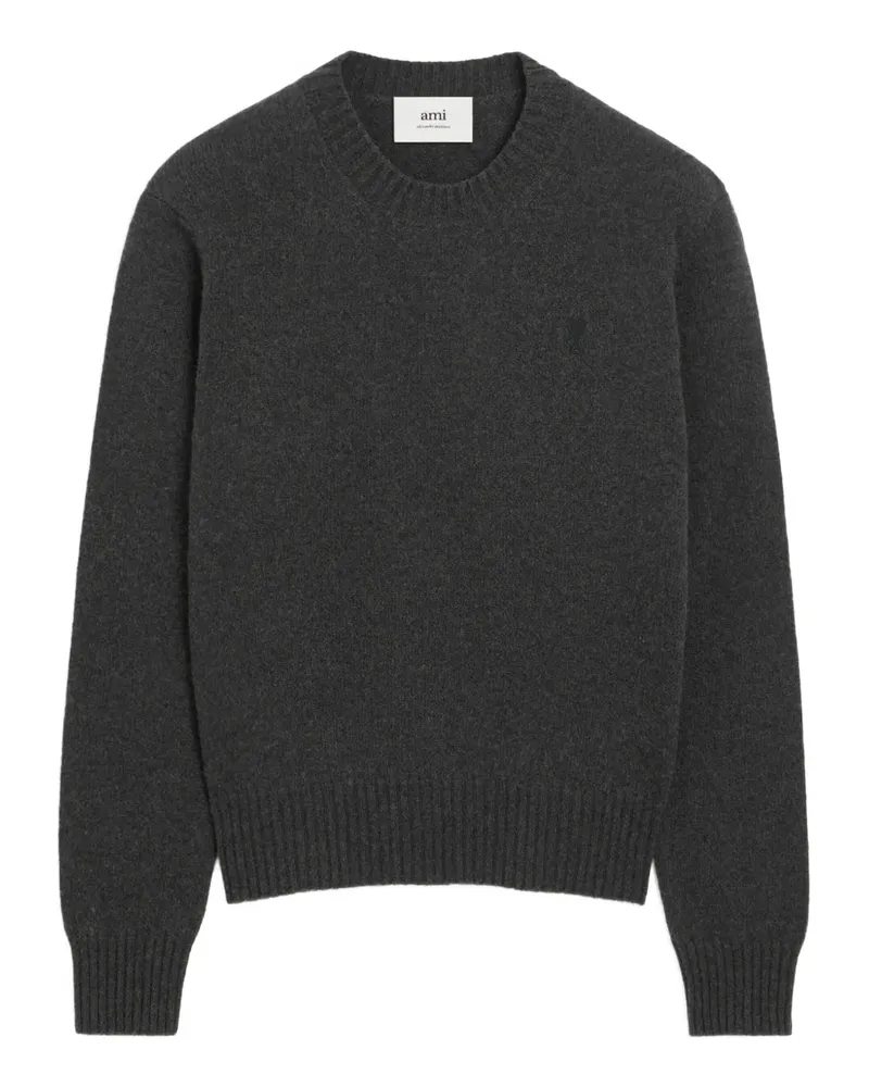 AMI Paris Ami de Coeur Pullover mit rundem Ausschnitt - Grau Grau