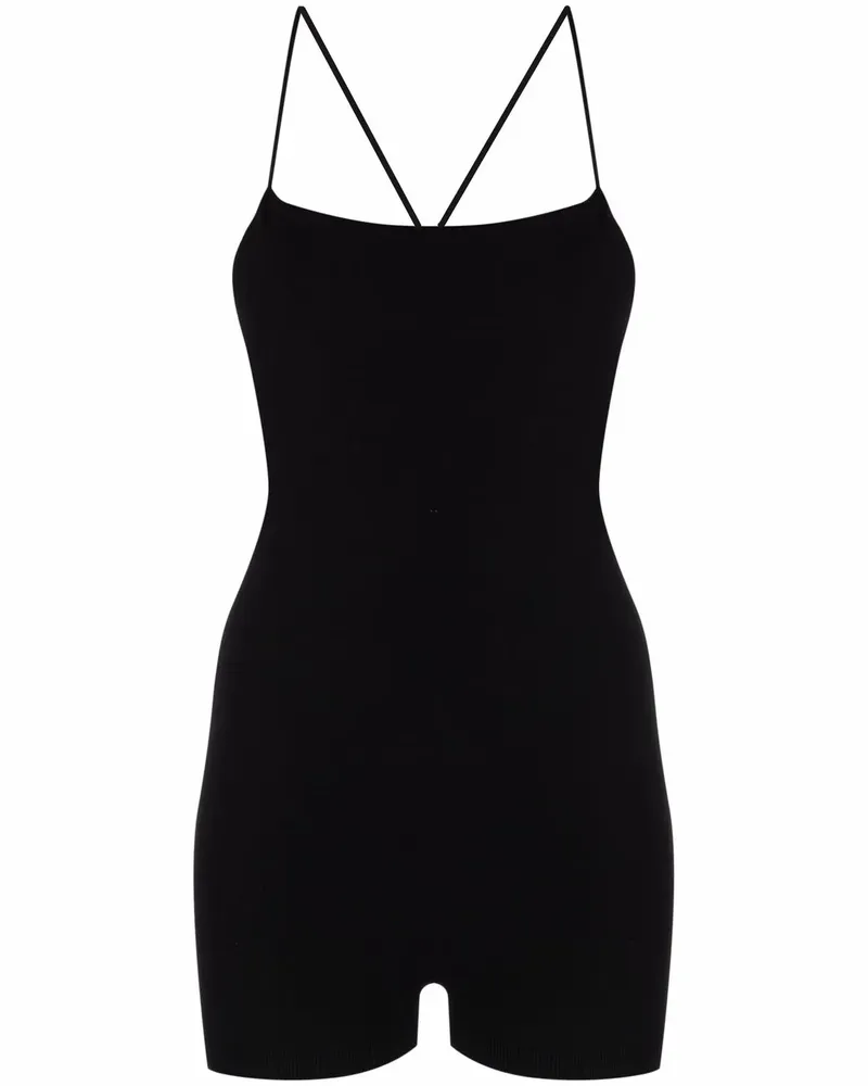 RED Valentino Body mit Spaghettiträgern - Schwarz Schwarz