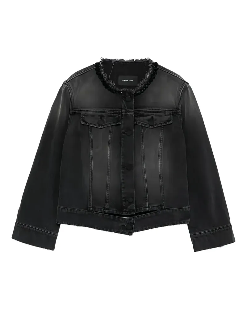Simone Rocha Jacke im Distressed-Look - Grau Grau