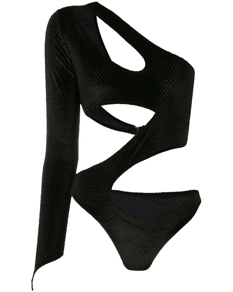 Amir Slama Body mit Cut-Outs - Schwarz Schwarz