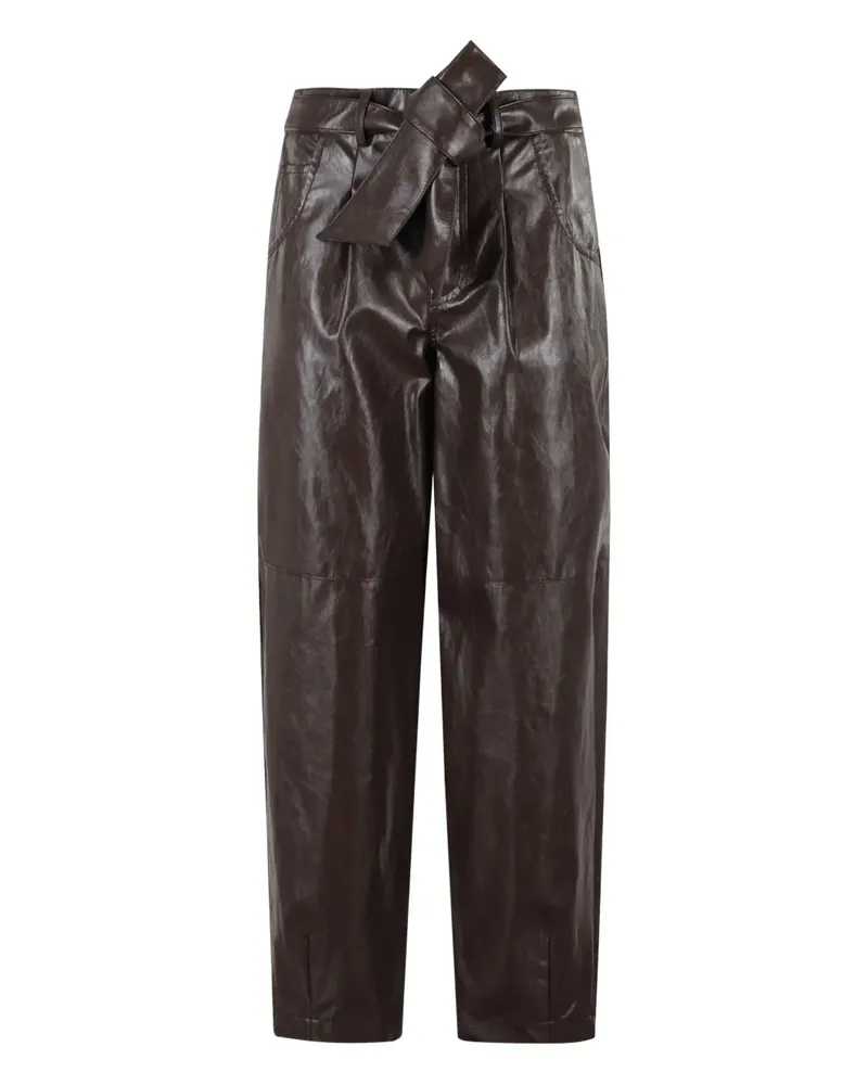 Federica Tosi Karottenhose mit Schleifendetail - Braun Braun