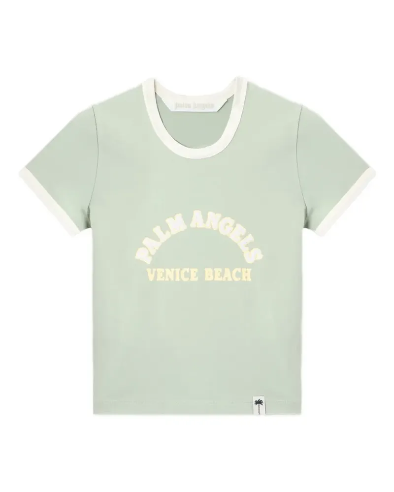 Palm Angels Cali vibes slim T-Shirt - Grün Grün