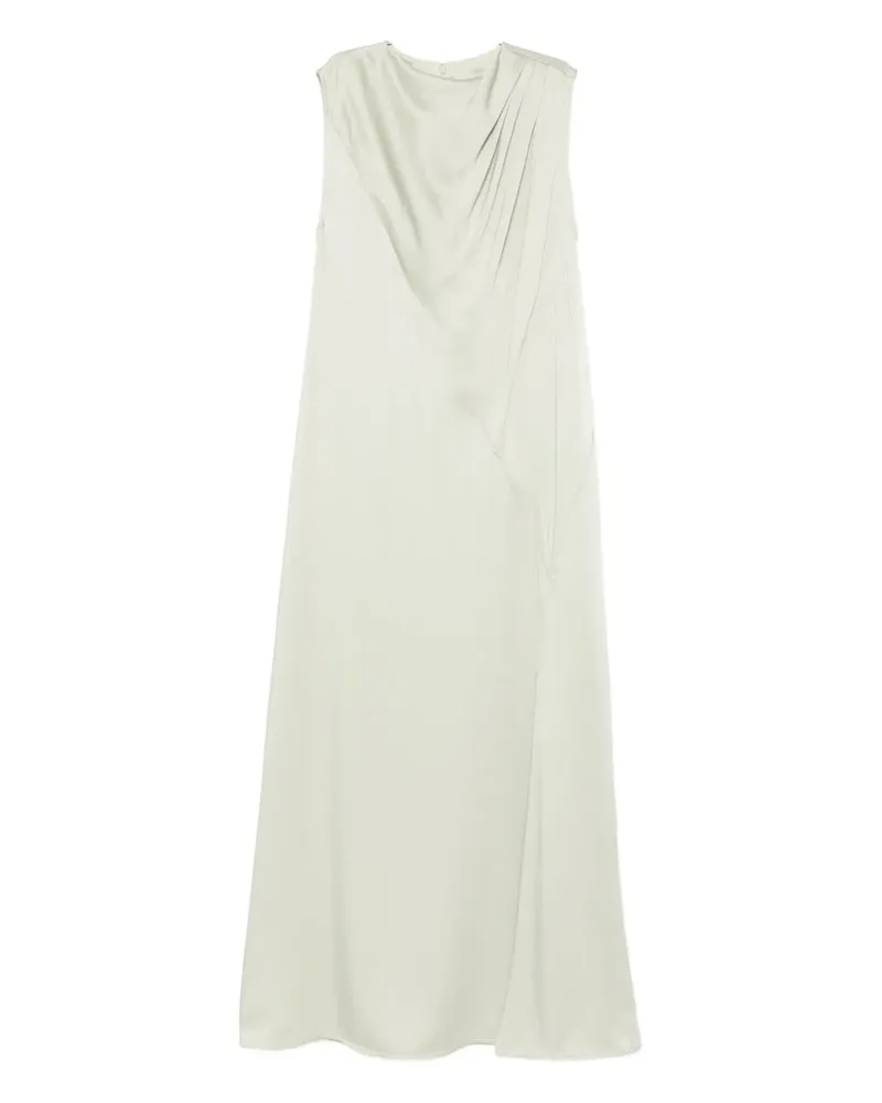 Jil Sander pleated sleeveless maxi dress - Grün Grün