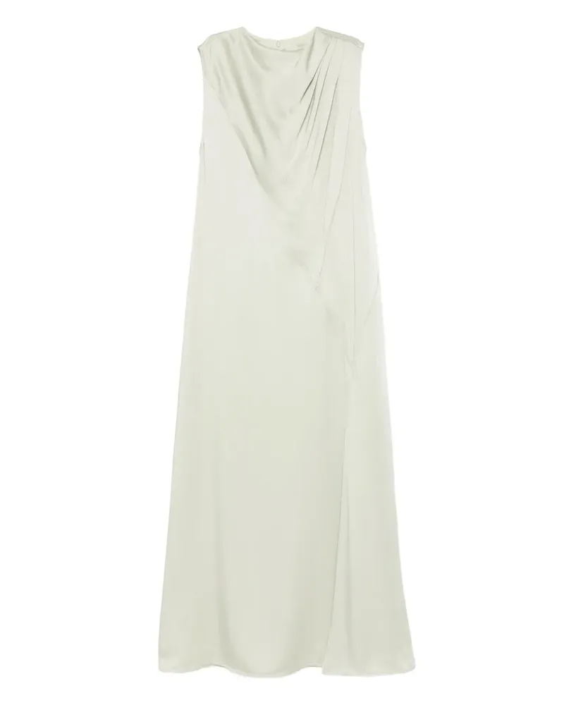 Jil Sander pleated sleeveless maxi dress - Grün Grün