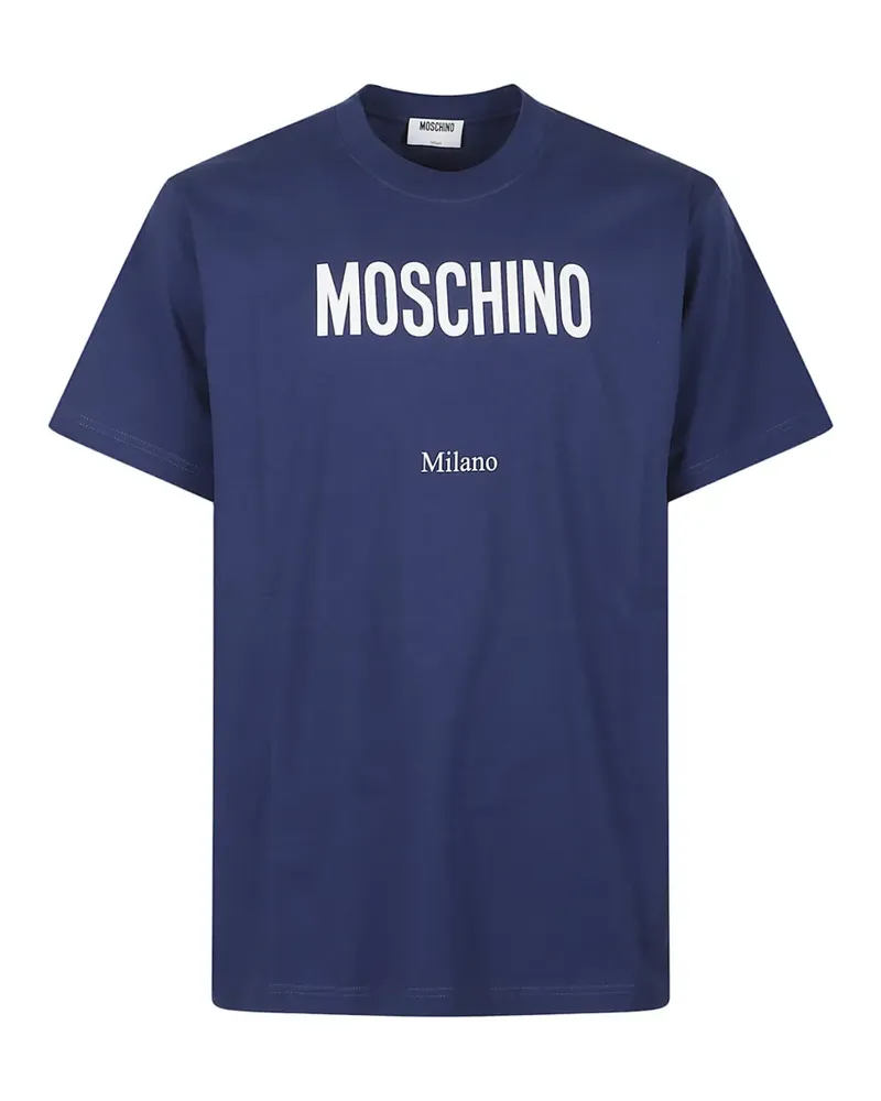 Moschino T-Shirt mit Logo - Blau Blau