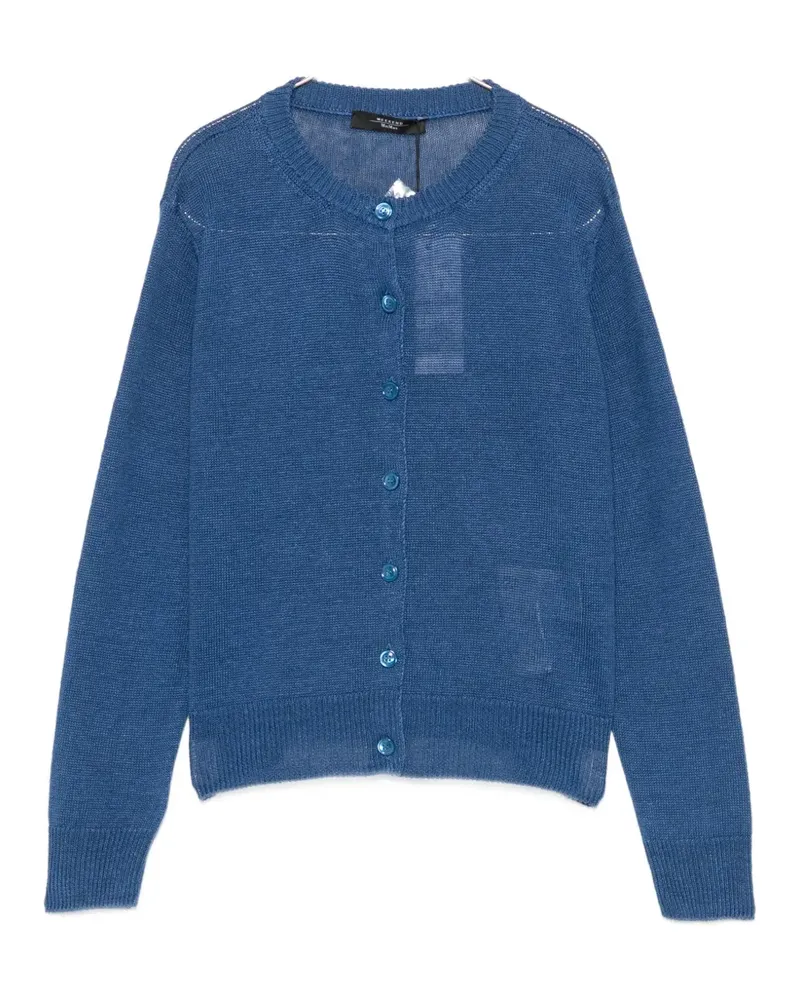 Max Mara Badia button-up knitted cardigan - Blau Blau
