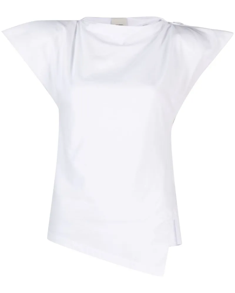 Isabel Marant Asymmetrisches Sebani T-Shirt - Weiß Weiß
