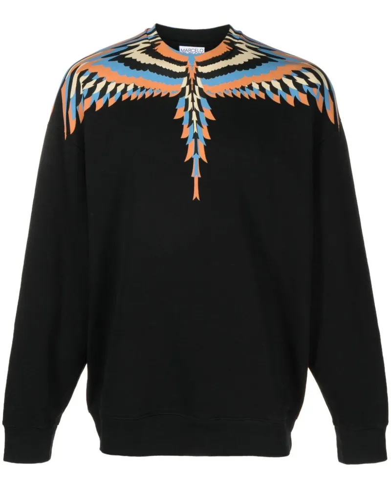 Marcelo Burlon | County of Milan Sweatshirt mit Optical Wings-Print Schwarz