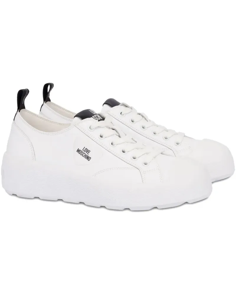 Moschino Sneakers mit Schnürung - Weiß Weiß