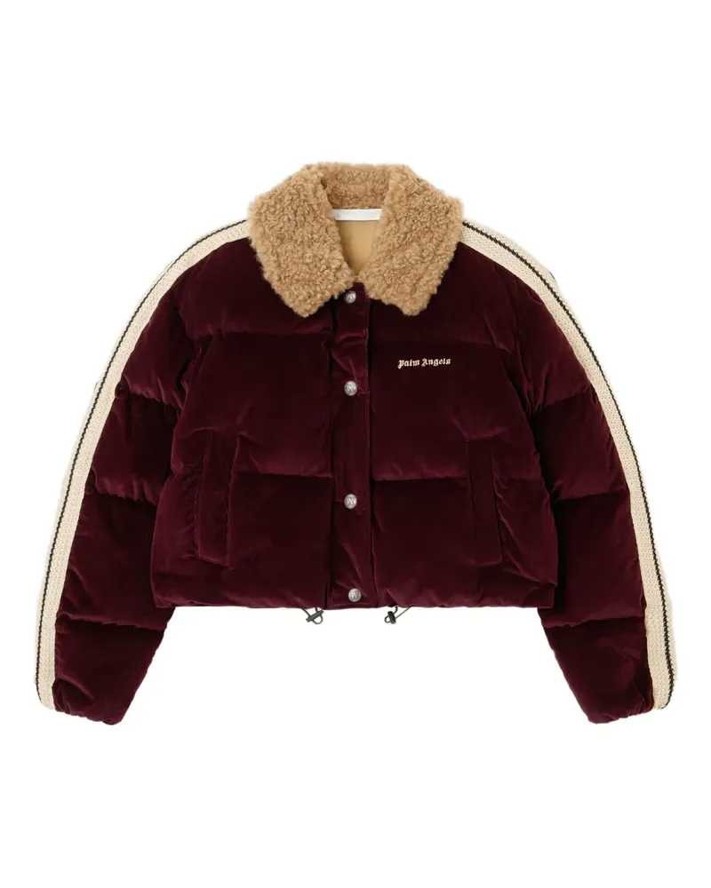 Palm Angels Classic Logo Cord collared jacket - Rot Rot