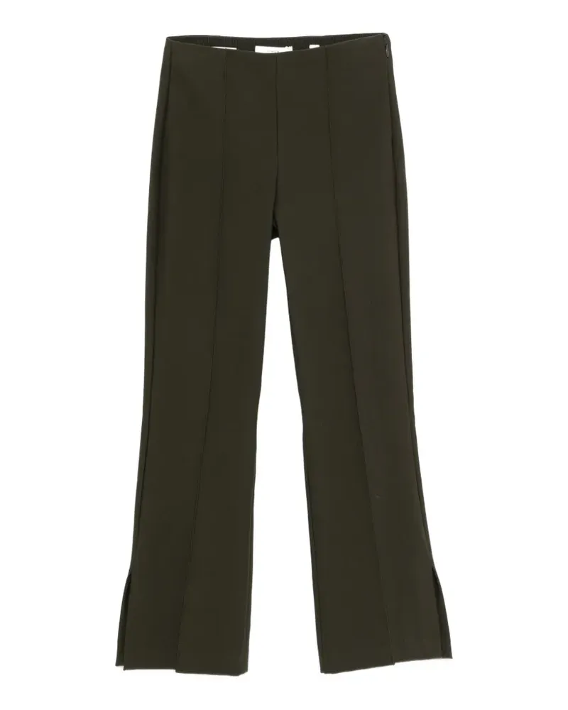 Vince seam-detail side-slit trousers - Grün Grün
