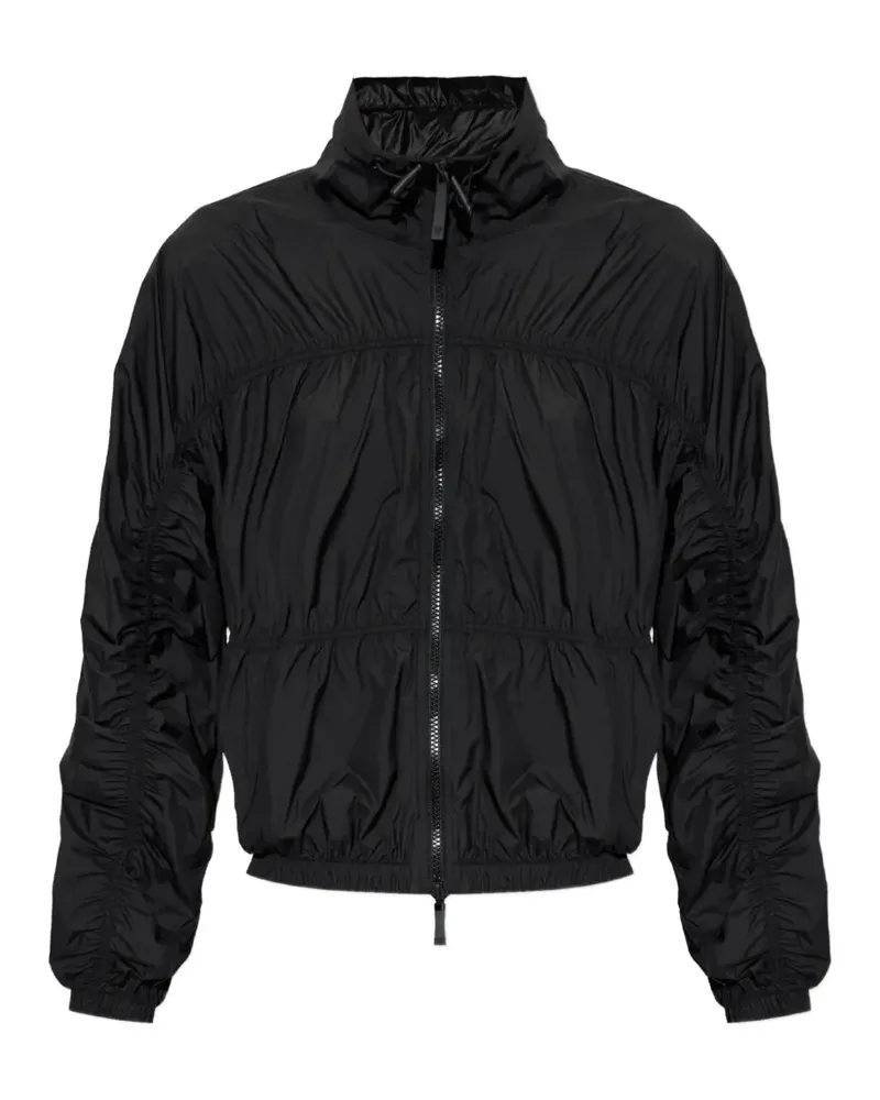 Emporio Armani Geraffte Jacke - Schwarz Schwarz