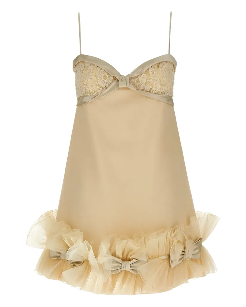 Valentino Garavani Minikleid mit Schleifen - Nude Nude