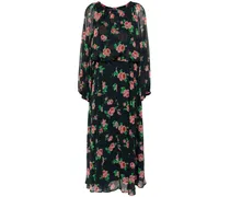 Chiffon-Kleid mit Blumen-Print