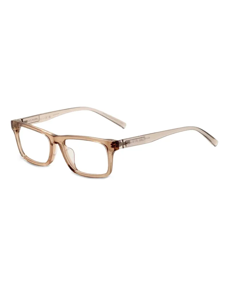 Armani Exchange Brille mit eckigem Gestell - Braun Braun