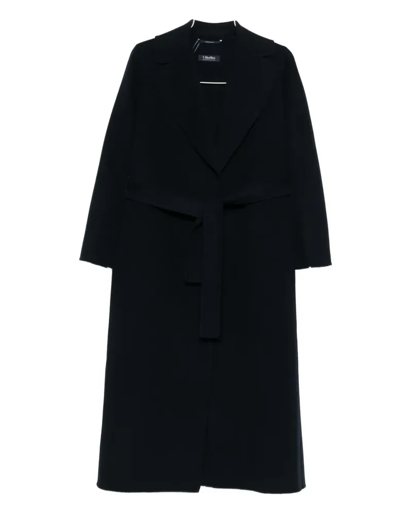 Max Mara virgin wool single-breasted coat - Blau Blau