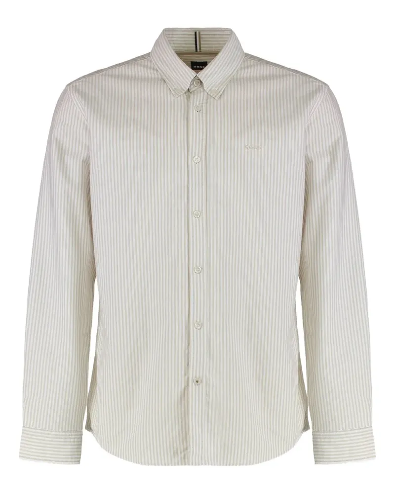 HUGO BOSS Gestreiftes Hemd - Weiß Weiß