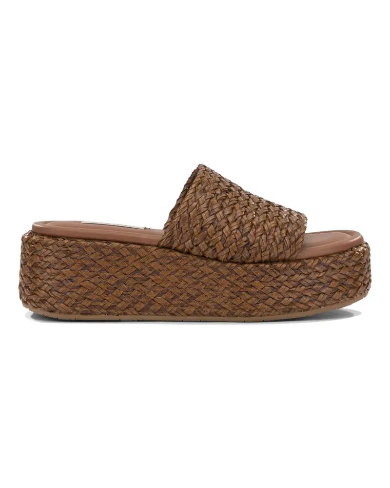 Casadei Suncity woven platform sandals - Braun Braun