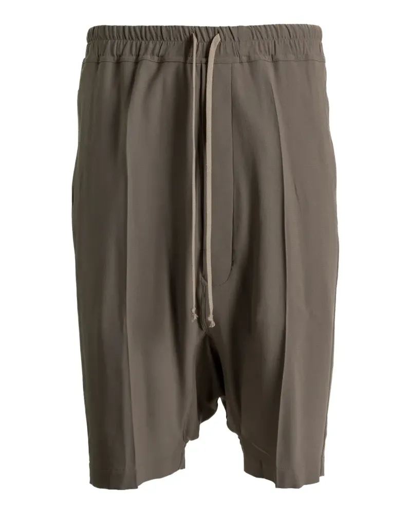 Rick Owens drop-crotch drawstring shorts - Grau Grau