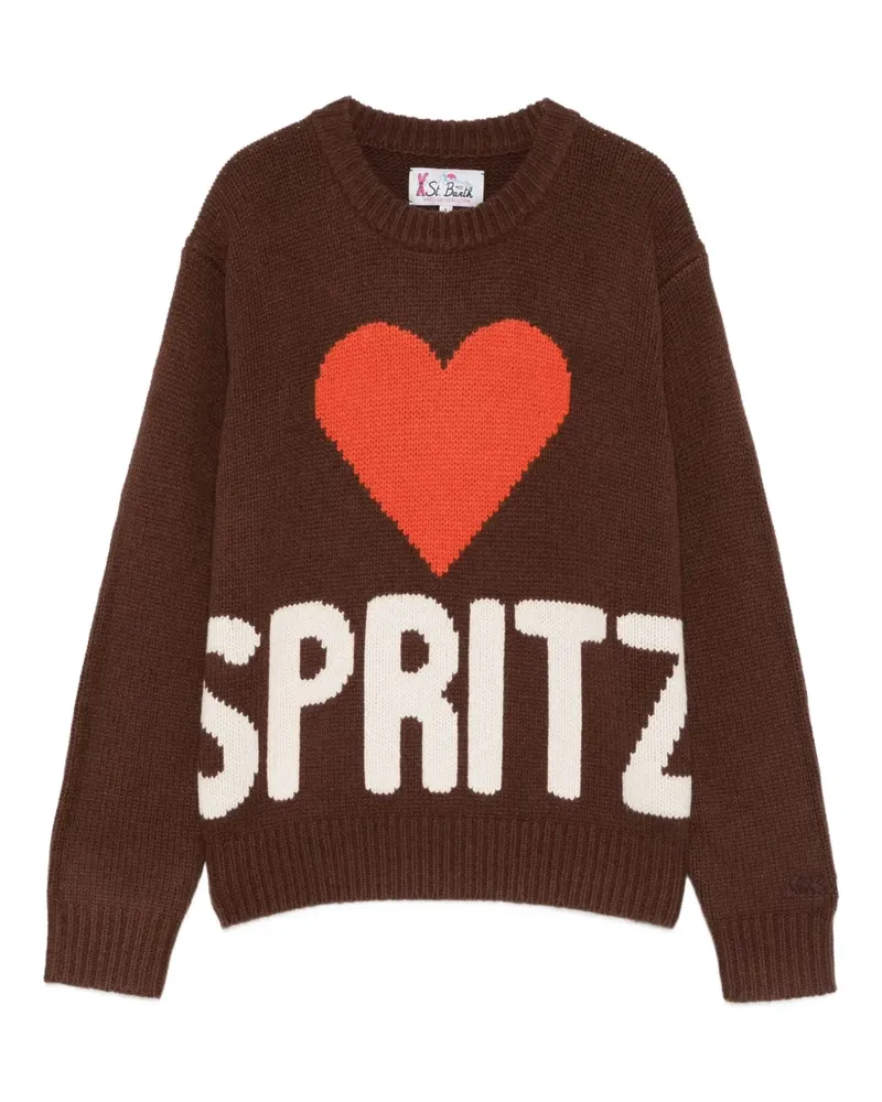 MC2 Saint Barth Pullover mit rundem Ausschnitt - Braun Braun