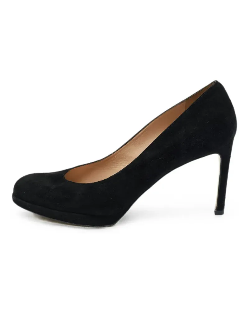 Stuart Weitzman platform almond-toe pumps - Schwarz Schwarz