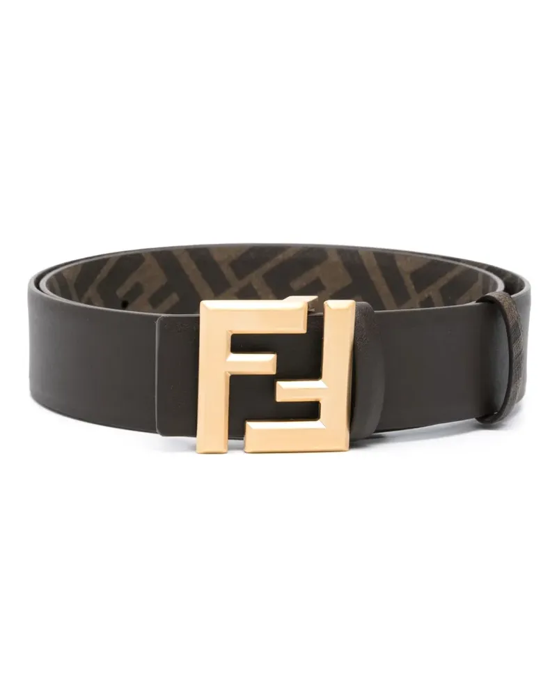 Fendi Wendbarer FF Squared Gürtel - Braun Braun