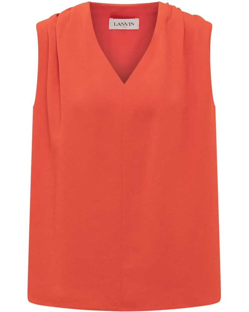 Lanvin Top aus Seide - Rot Rot