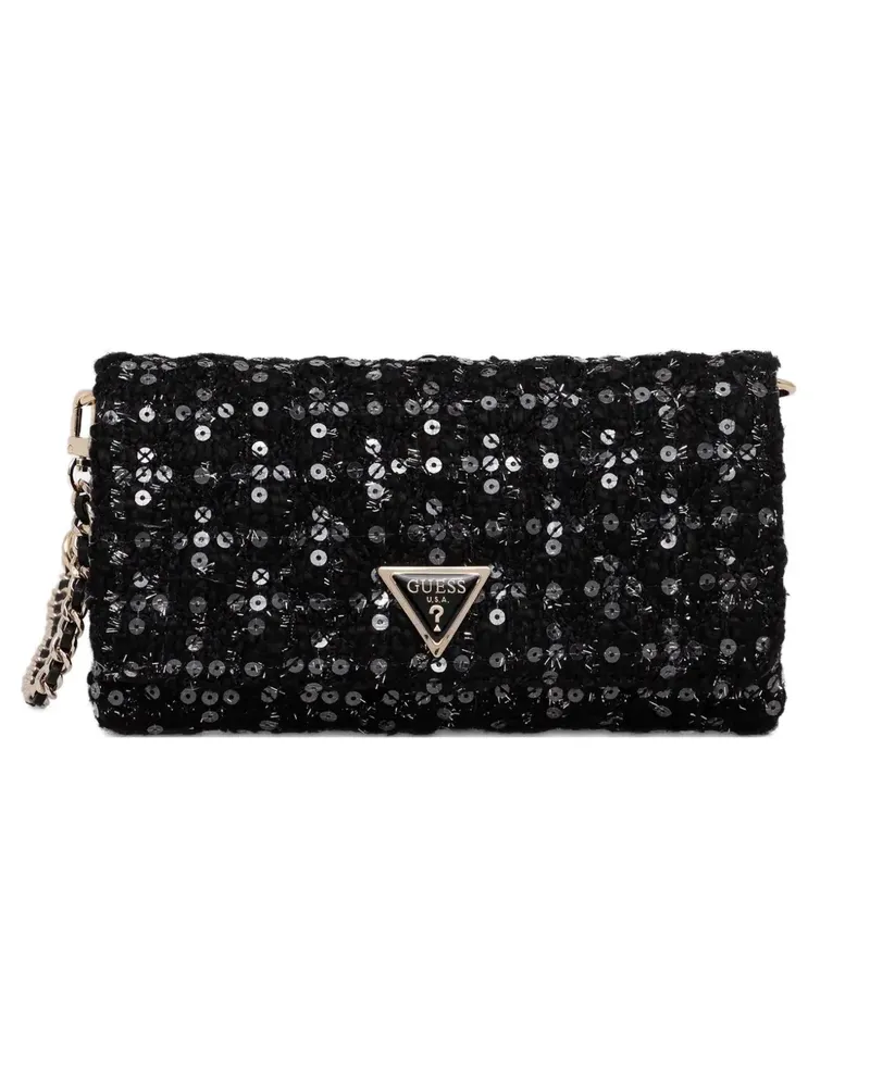 Guess Giully Umhängetasche mit Pailletten - Schwarz Schwarz
