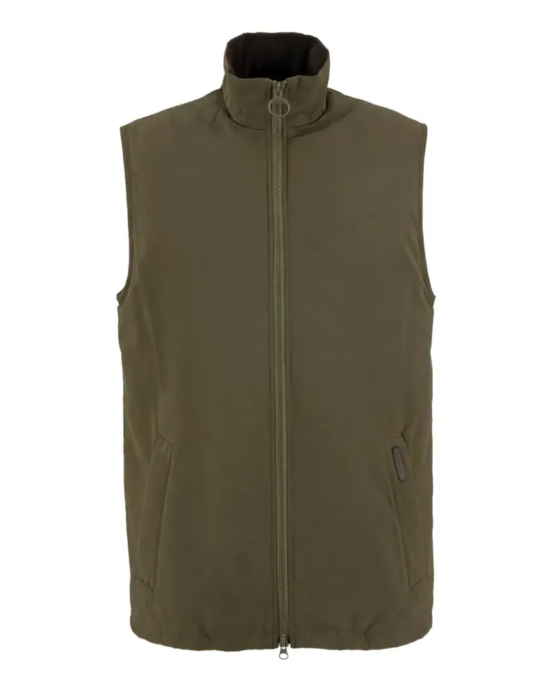 Barbour Hepscott Weste mit Logo-Patch - Grün Grün