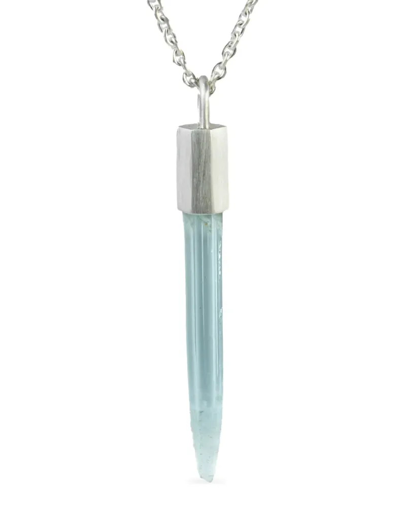 Parts Of Four Talisman aquamarine Pendant necklace - Silber Silber