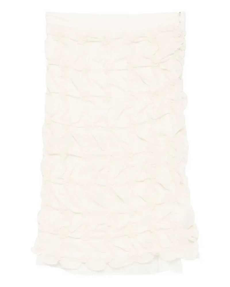 Rokh Chiffonrock in Knitteroptik - Nude Nude