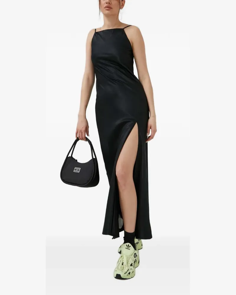 Abercrombie & Fitch square-neck midi dress - Schwarz Schwarz