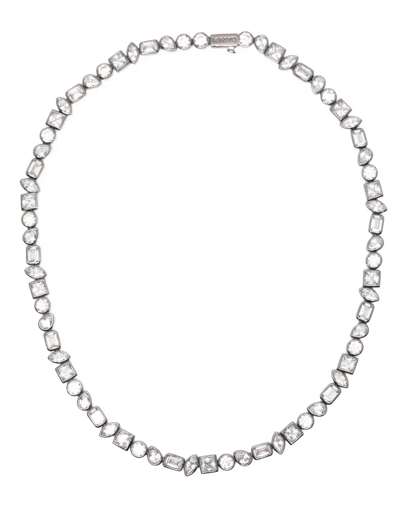 DARKAI mixed bezels necklace - Schwarz Schwarz