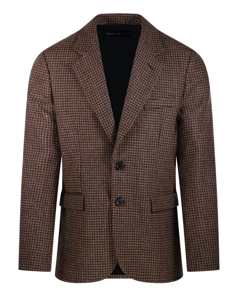 Department 5 single-breasted houndstooth blazer - Braun Braun