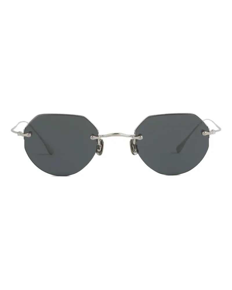 EYEVAN 7285 Sechseckige 189 Sonnenbrille - Silber Silber