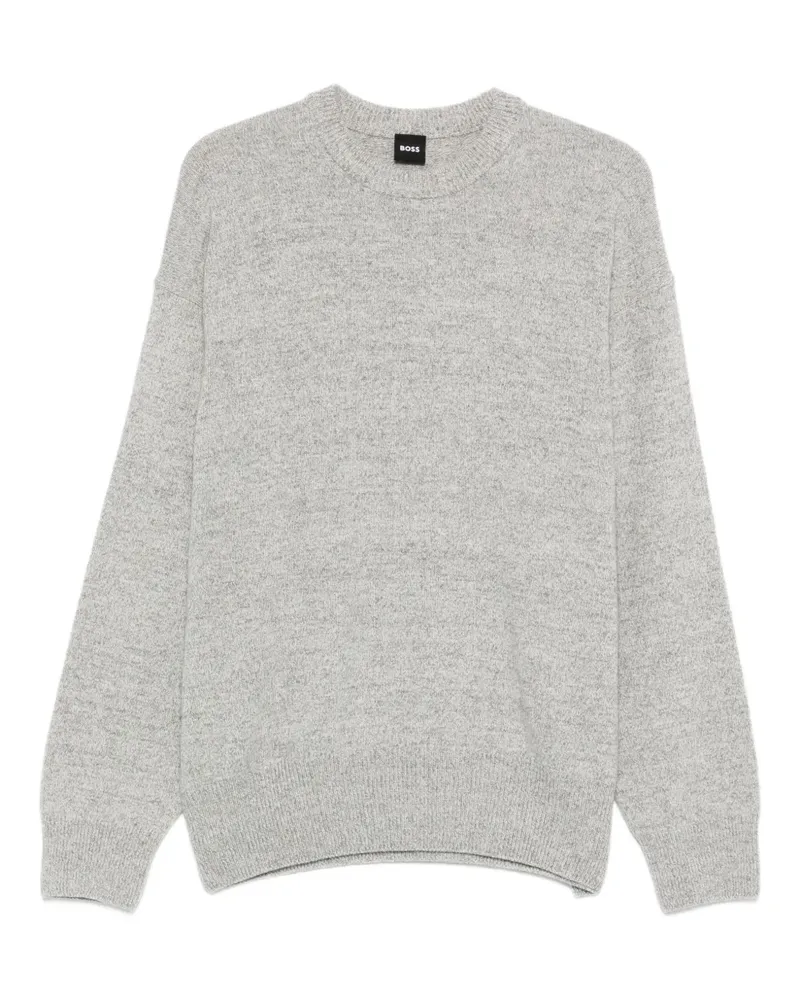 HUGO BOSS Pullover mit rundem Ausschnitt - Grau Grau