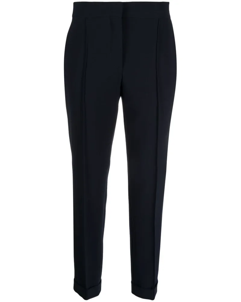 Moschino Cropped-Hose mit Bügelfalten - Blau Blau