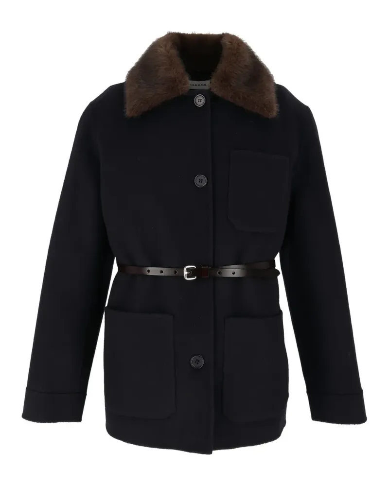 P.A.R.O.S.H. P.A.R.O H. belted jacket - Blau Blau
