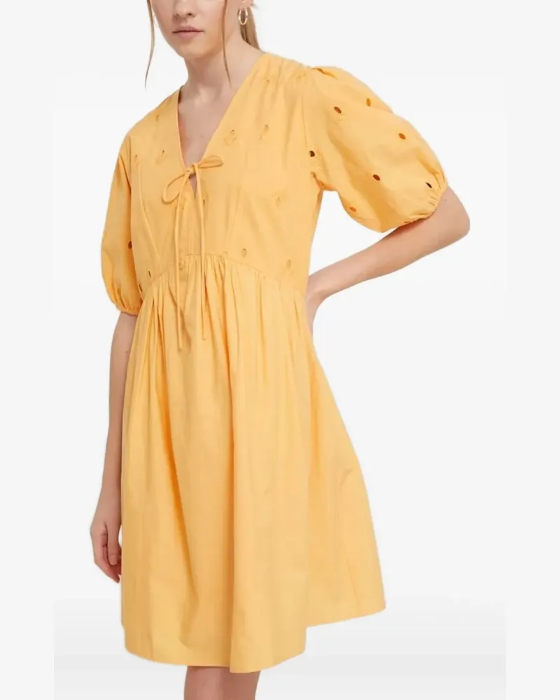 Desigual Minikleid mit Puffärmeln - Gelb Gelb