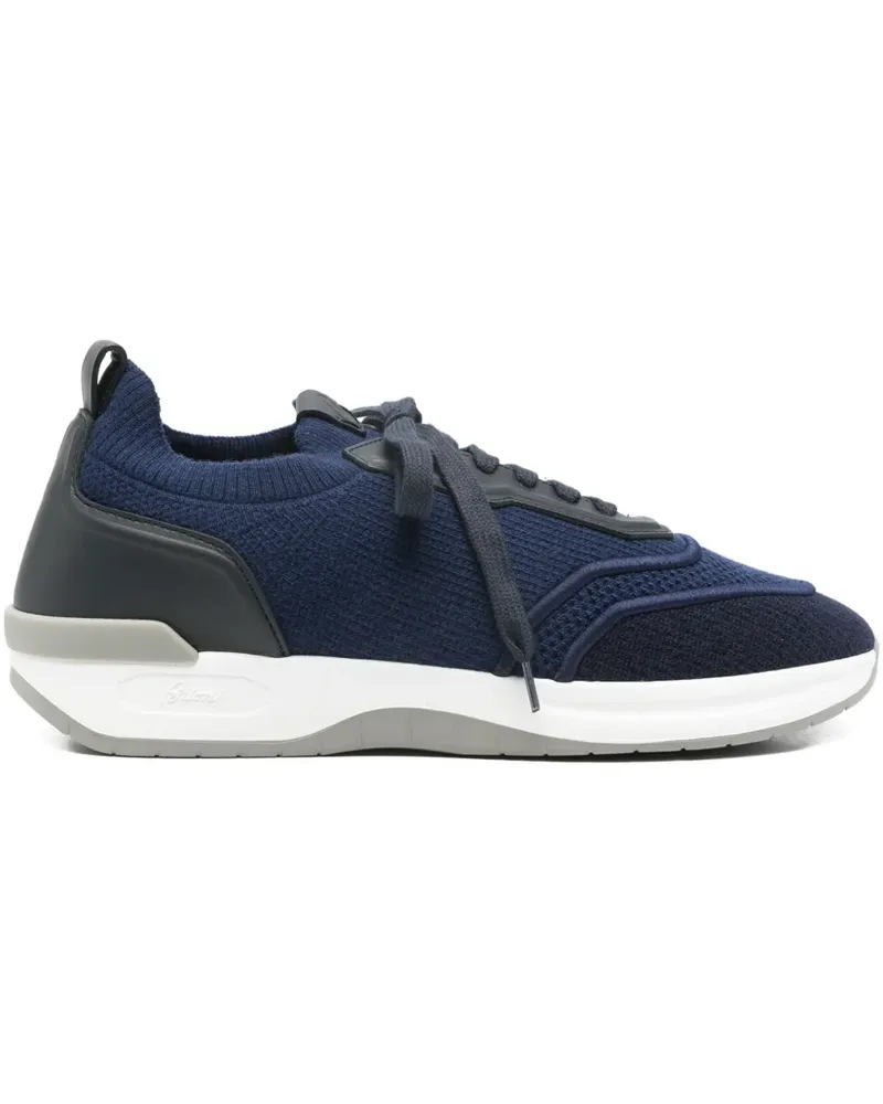 Brioni Sneakers mit Kontrasteinsätzen - Blau Blau