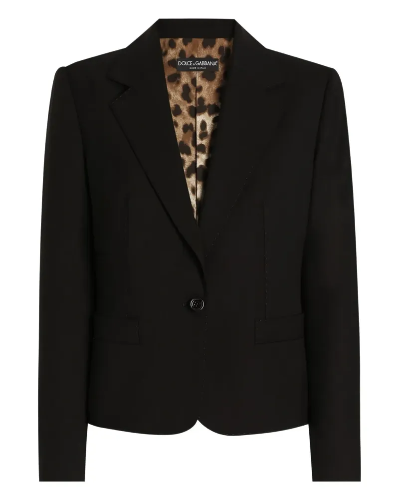 Dolce & Gabbana Einreihiges Sakko - Schwarz Schwarz