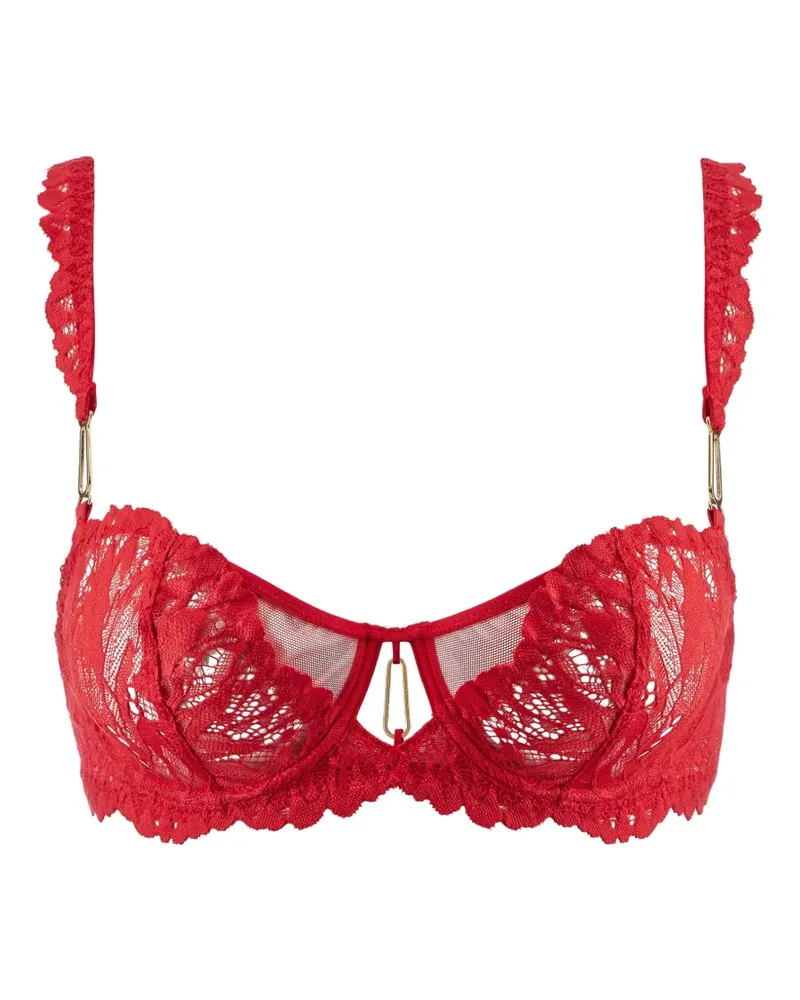 Aubade Flowermania BH mit Spitzenbesatz - Rot Rot