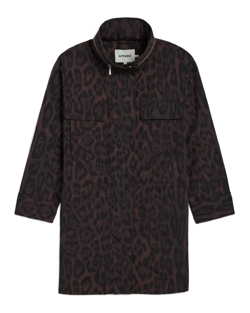 APPARIS Bea leopard-print raincoat - Braun Braun