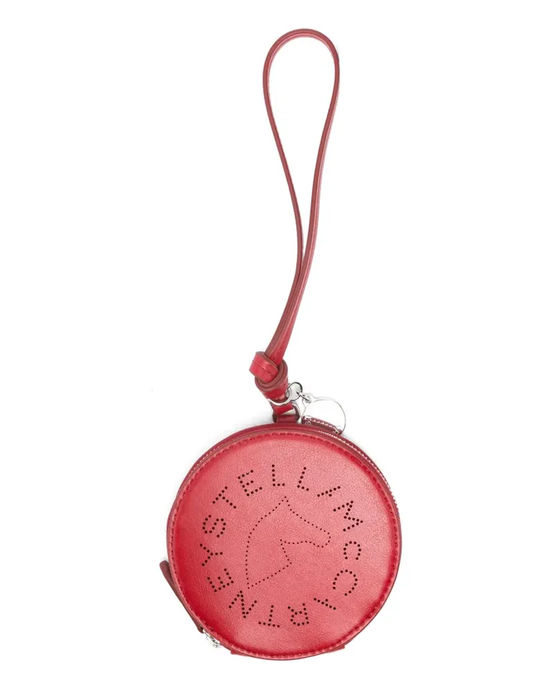 Stella McCartney perforated round keyring - Rot Rot