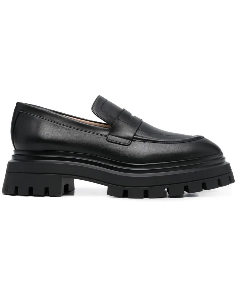 Stuart Weitzman Loafer mit mandelförmiger Kappe - Schwarz Schwarz