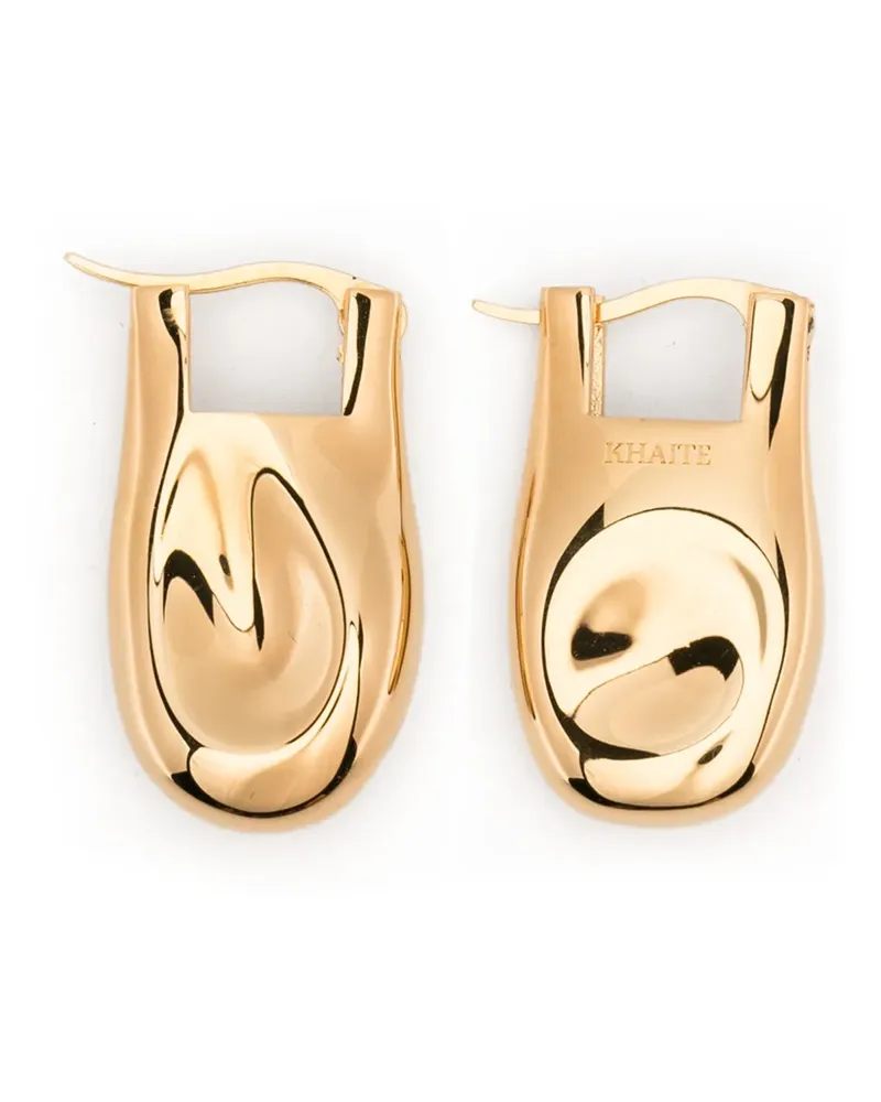 KHAITE Ohrringe mit Logo - Gold Gold
