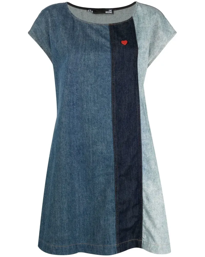 Moschino Jeanskleid mit gestreiften Einsätzen - Blau Blau