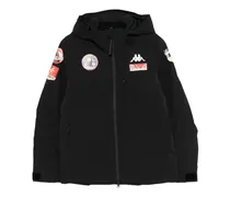 x  Kapuzenjacke mit Patch - Schwarz